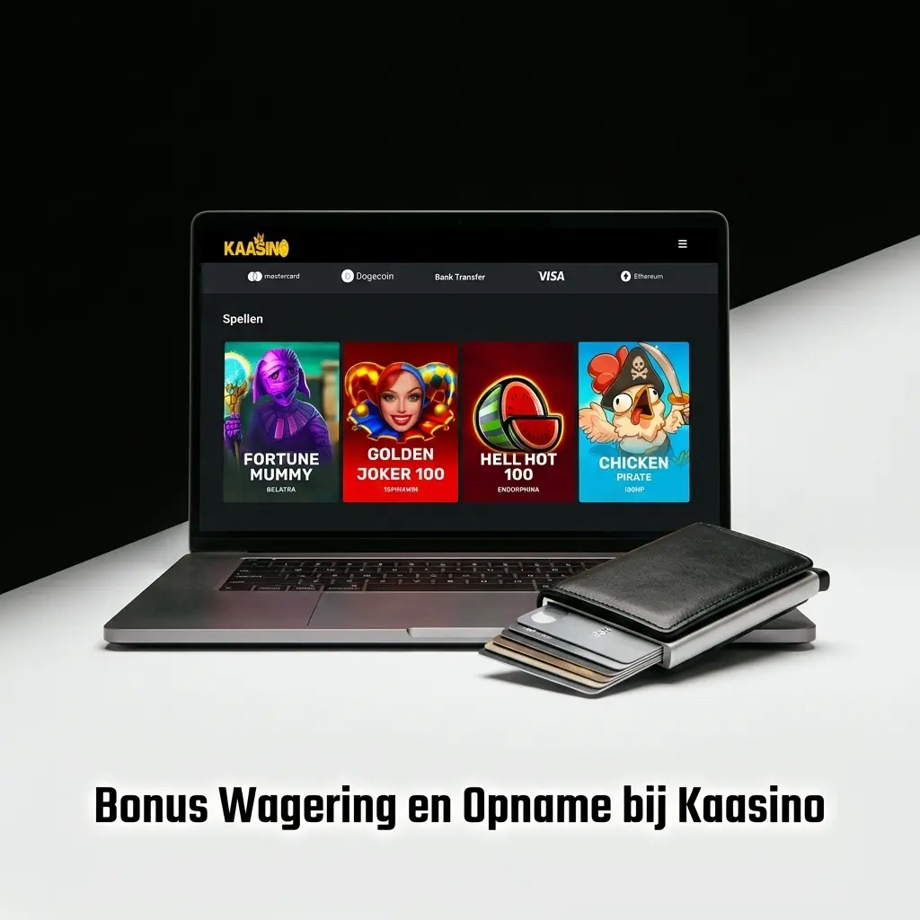 Bonus wagering en opname voorwaarden bij Kaasino
