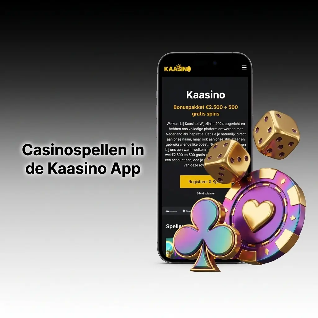 Casinospellen overzicht in de Kaasino App