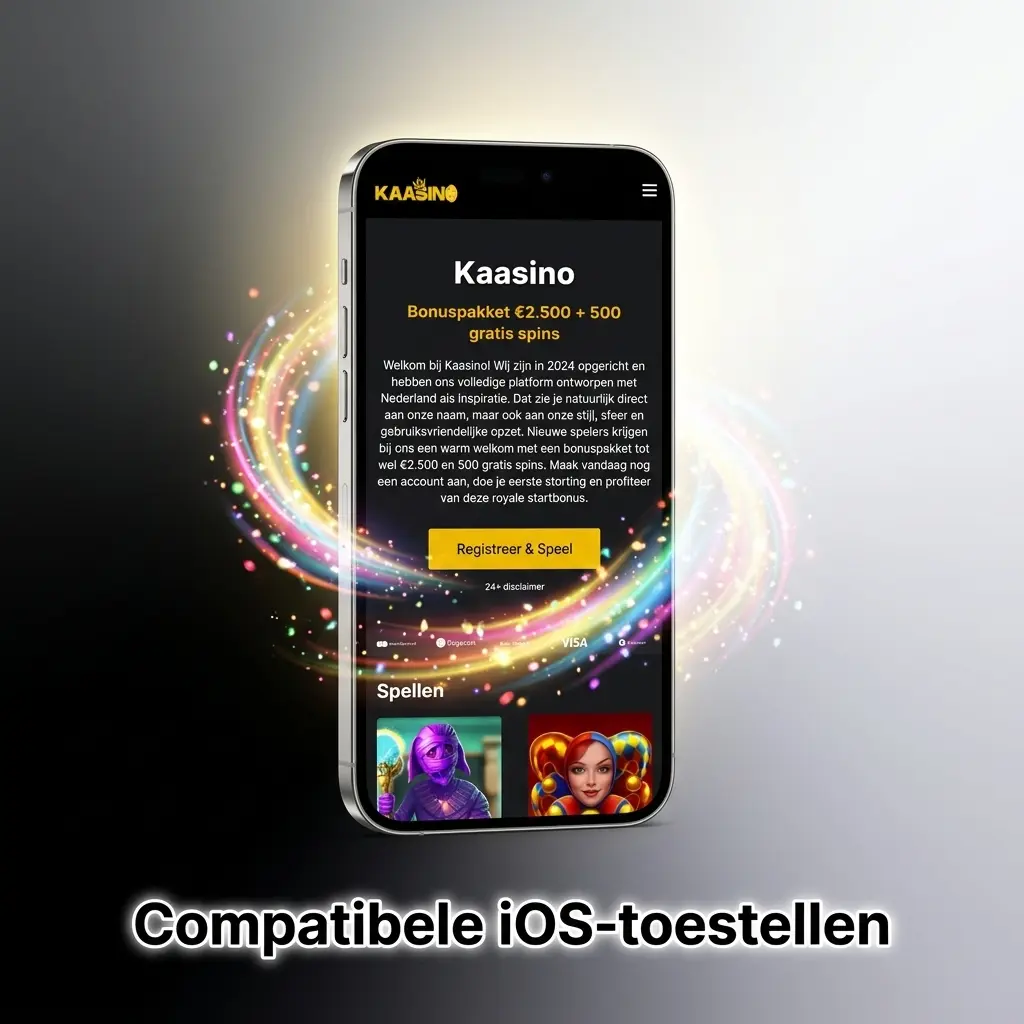 Compatibele iPhone-modellen met de Kaasino-app