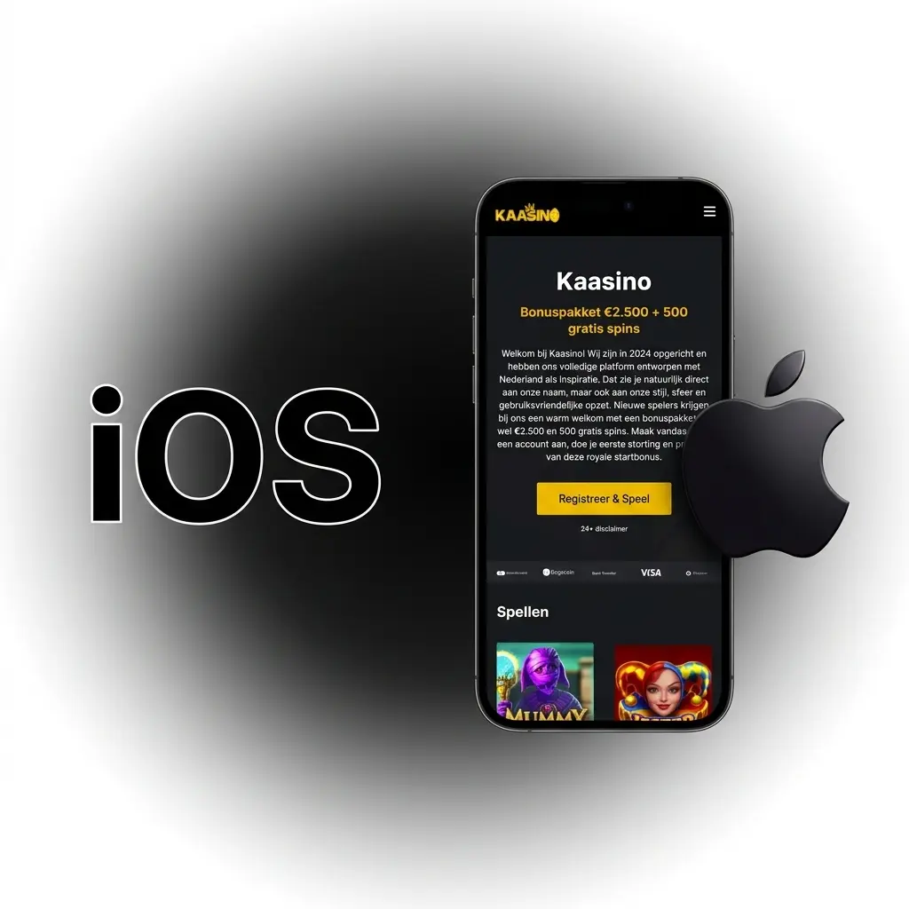 Kaasino toevoegen aan startscherm op iOS