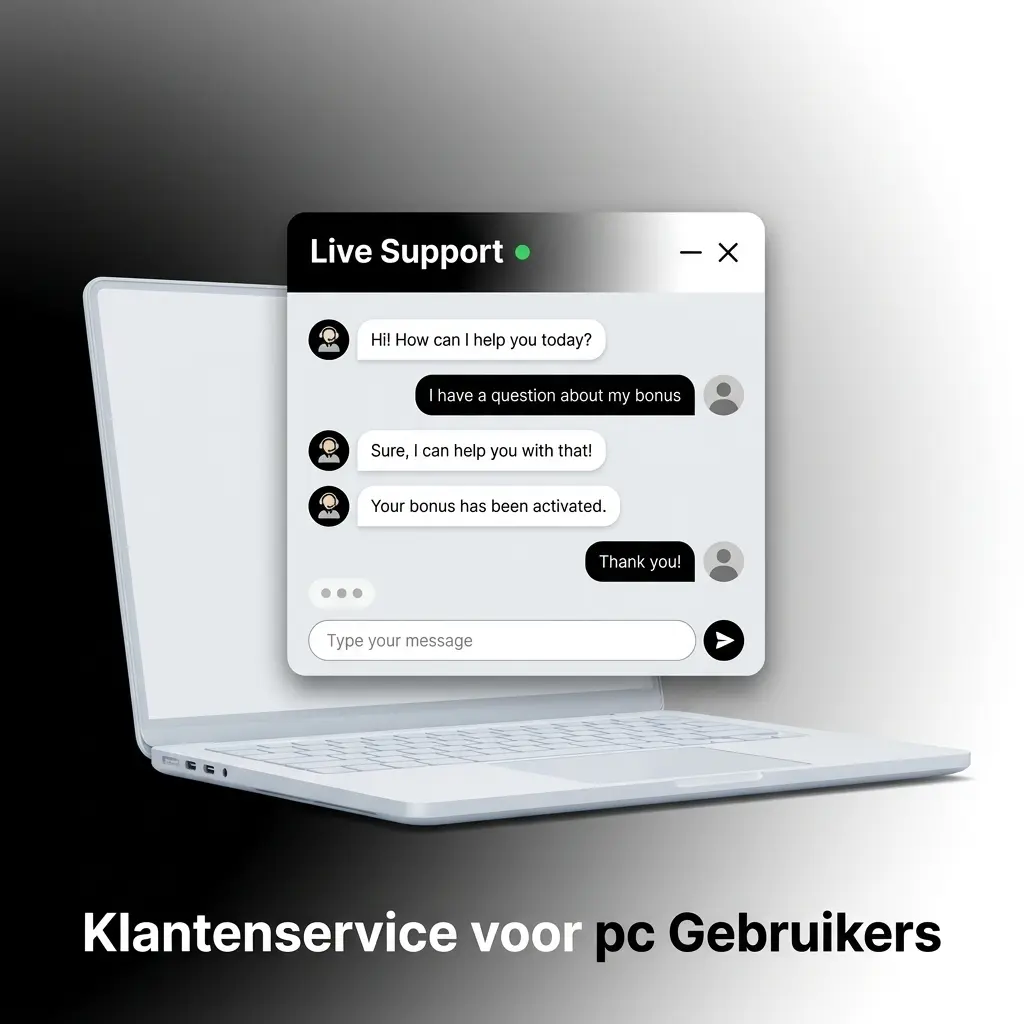Klantenservice voor pc gebruikers van Kaasino