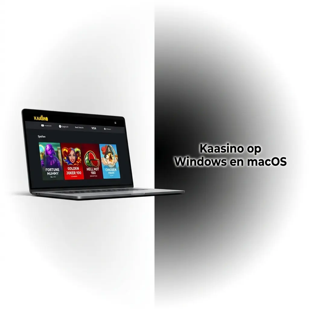 Kaasino spelen via de browser op Windows en macOS