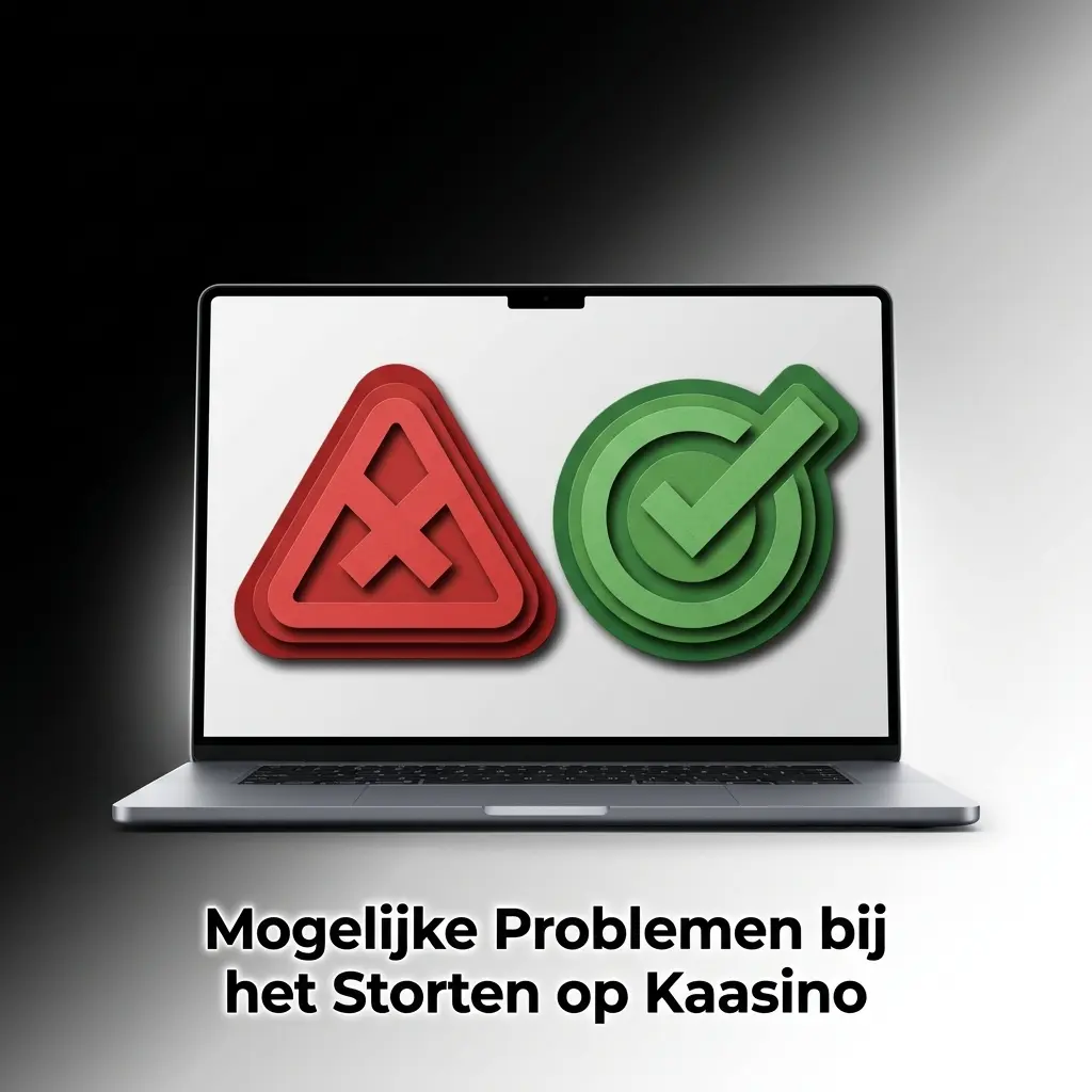 Illustratie van mogelijke stortingsproblemen bij Kaasino