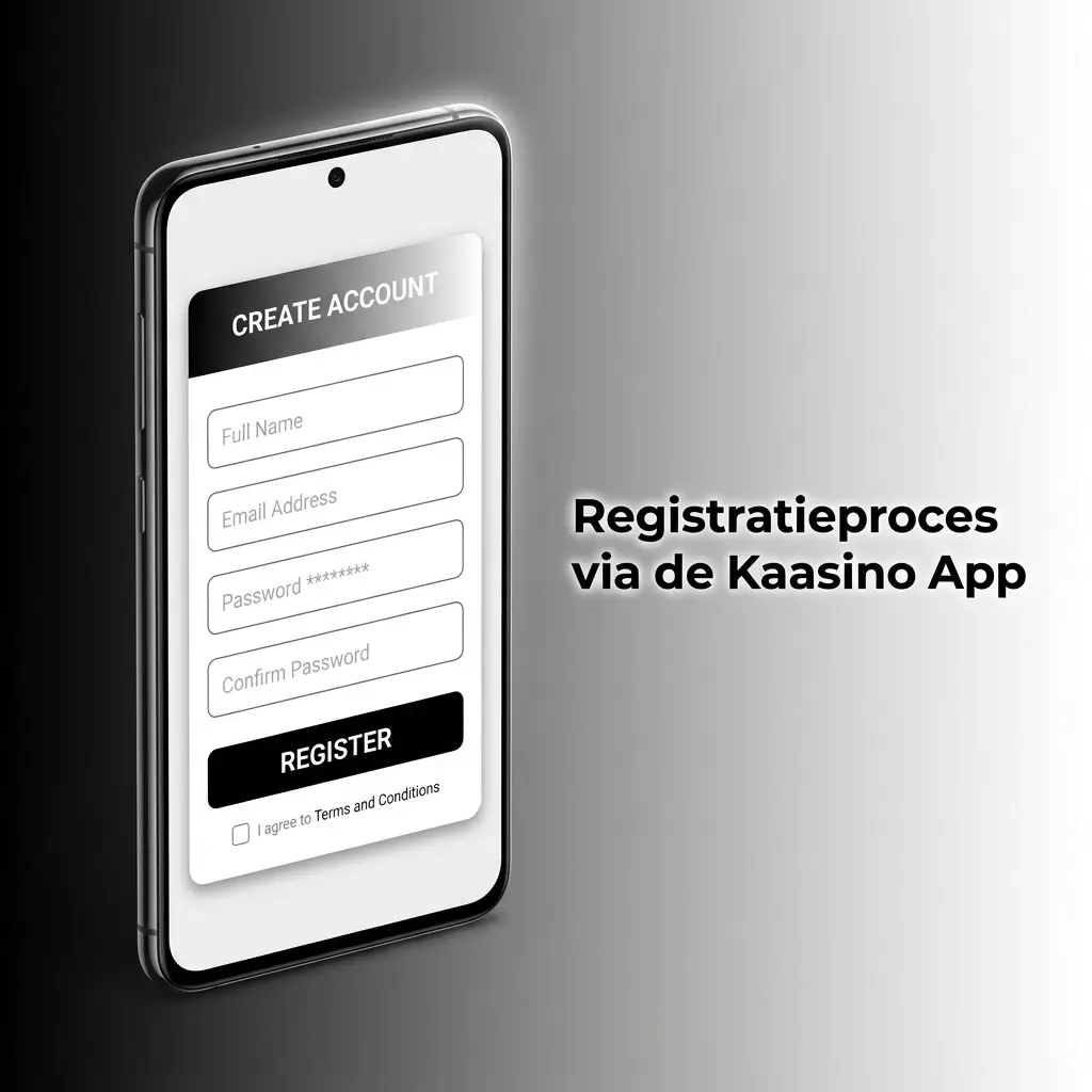 Registratieproces via de Kaasino App