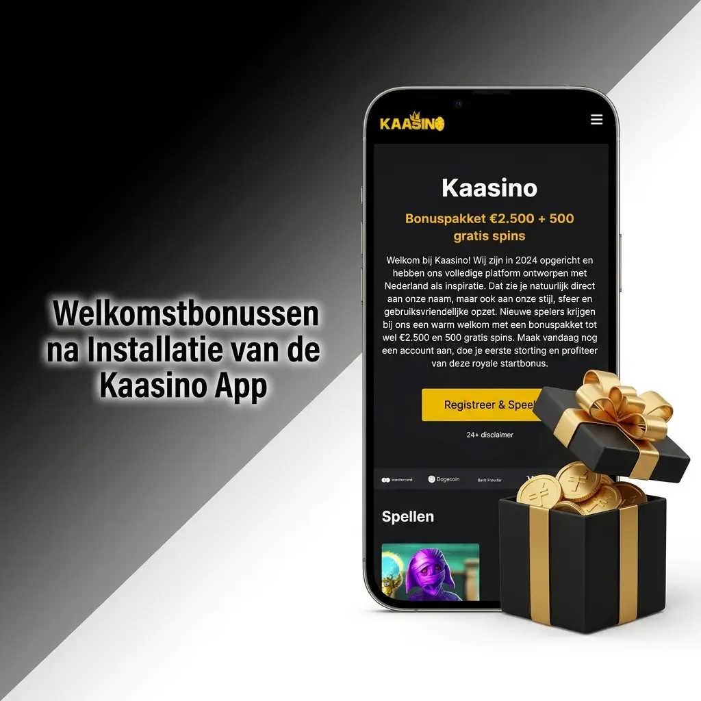 Welkomstbonussen overzicht in de Kaasino app